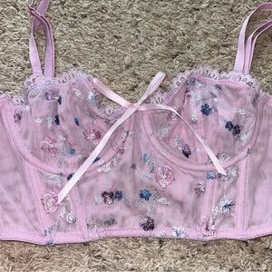 Floral Pastel Corset Top!!